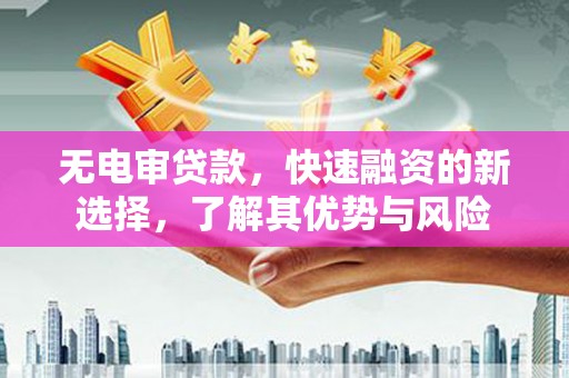 霸州无电审贷款，快速融资的新选择，了解其优势与风险
