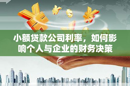 霸州小额贷款公司利率，如何影响个人与企业的财务决策
