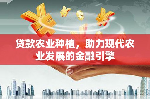霸州贷款农业种植，助力现代农业发展的金融引擎