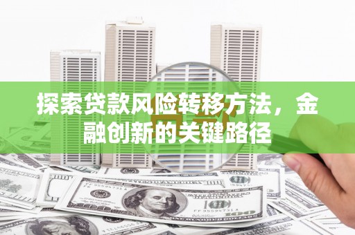 霸州探索贷款风险转移方法，金融创新的关键路径