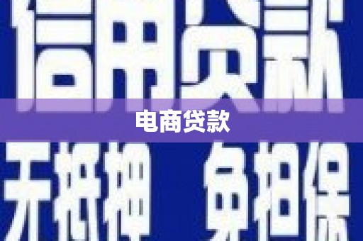 霸州电商贷款
