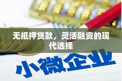 霸州无抵押贷款，灵活融资的现代选择