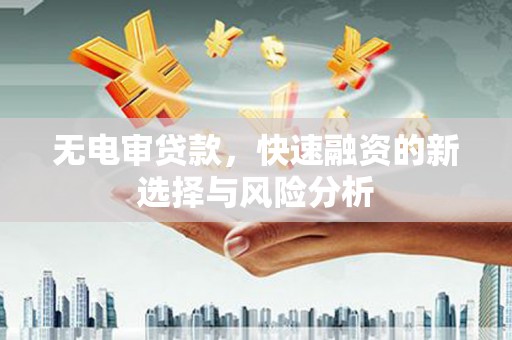 霸州无电审贷款，快速融资的新选择与风险分析