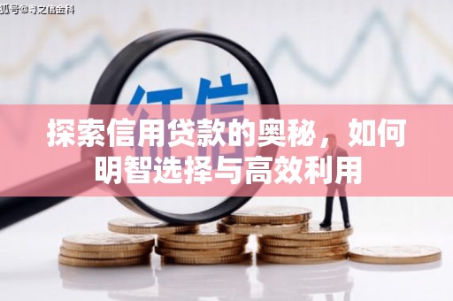 霸州探索信用贷款的奥秘，如何明智选择与高效利用