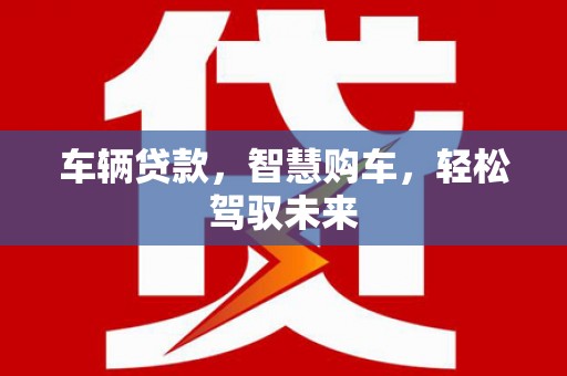 霸州车辆贷款，智慧购车，轻松驾驭未来