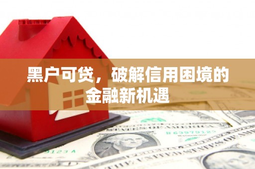 霸州黑户可贷，破解信用困境的金融新机遇